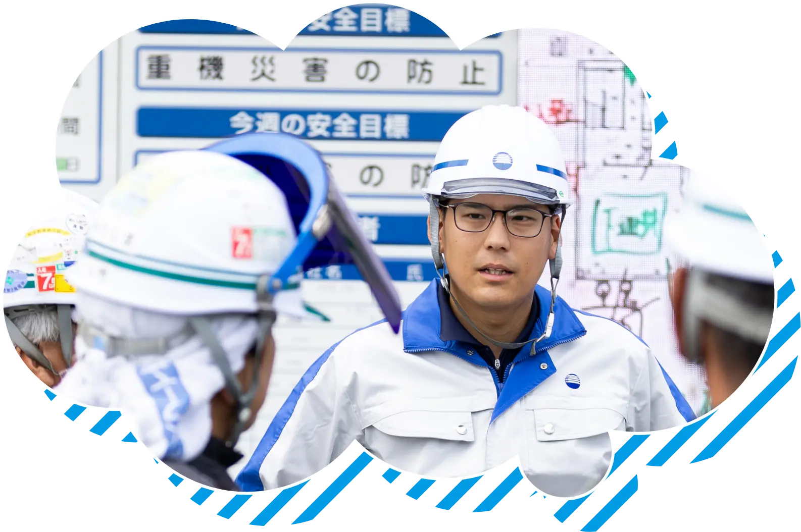 日新工営の朝礼の様子